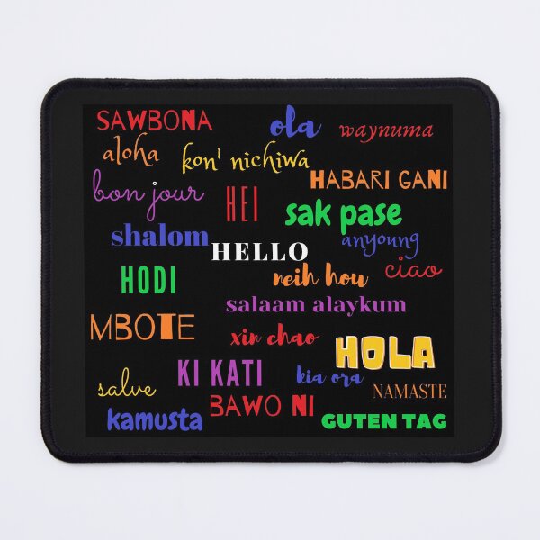 Item preview, S.O.I.L Signs: Universal Hello on Black designed and sold by TheSignsofSOIL.