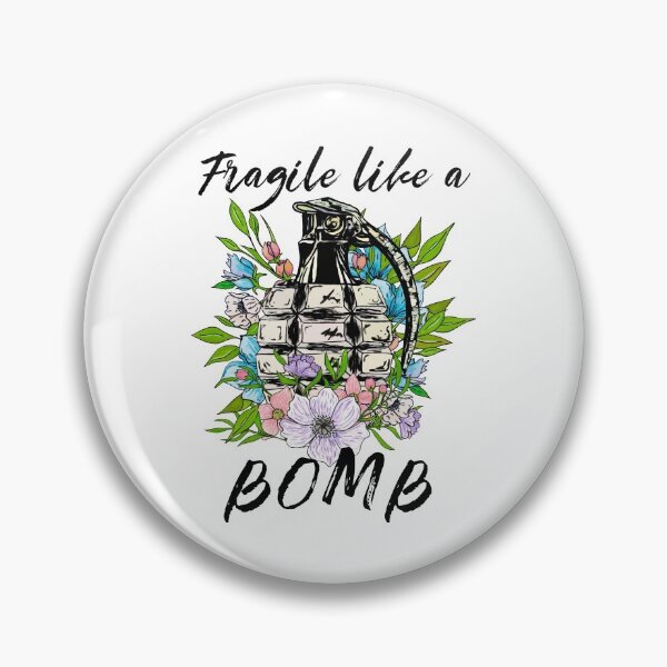 Item preview, Fragile Like A Bomb (Dark Text) designed and sold by SewnMemories.