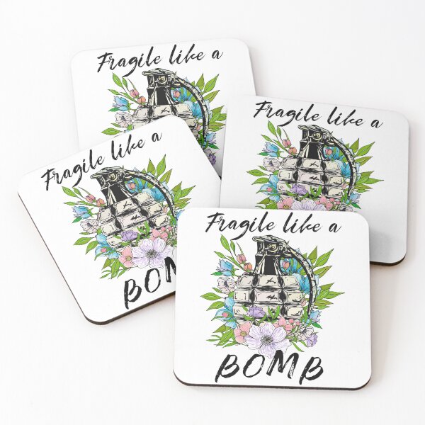 Item preview, Fragile Like A Bomb (Dark Text) designed and sold by SewnMemories.