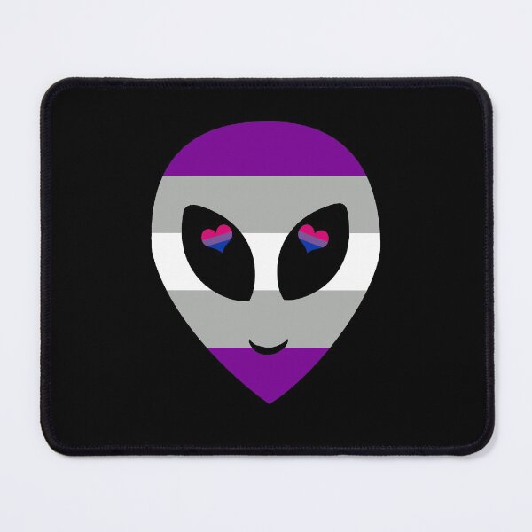 Item preview, Biromantic Grey Ace Alien designed and sold by silentrebel.