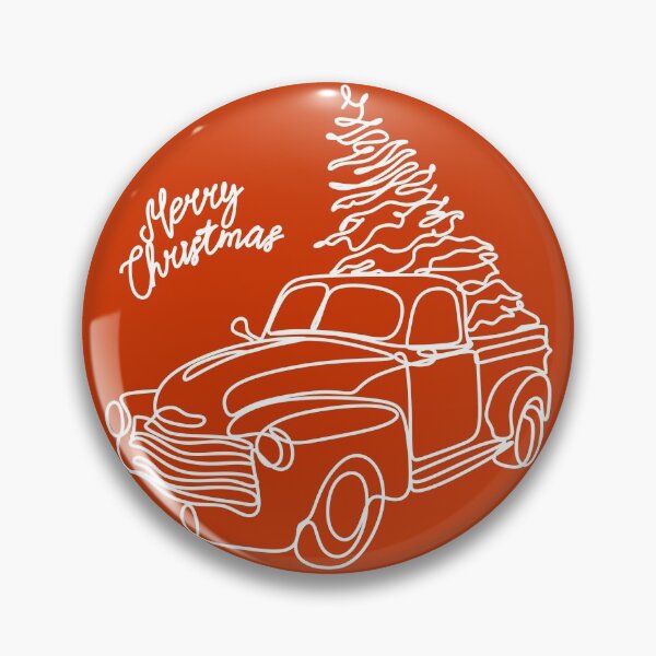 Item preview, Christmas Line art. Christmas pine fir tree in car. Continuous one line drawing. Line drawing illustration minimalistic design designed and sold by OneLinePrint.