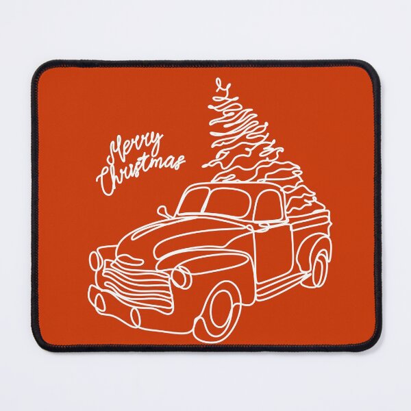 Item preview, Christmas Line art. Christmas pine fir tree in car. Continuous one line drawing. Line drawing illustration minimalistic design designed and sold by OneLinePrint.