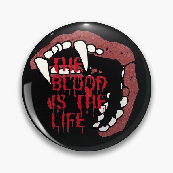 Item preview, The Blood Is The Life -Vampire Fangs Bites Gets Bloody For Halloween designed and sold by Red-ElYoubi.