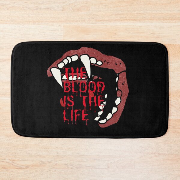 Item preview, The Blood Is The Life -Vampire Fangs Bites Gets Bloody For Halloween designed and sold by Red-ElYoubi.