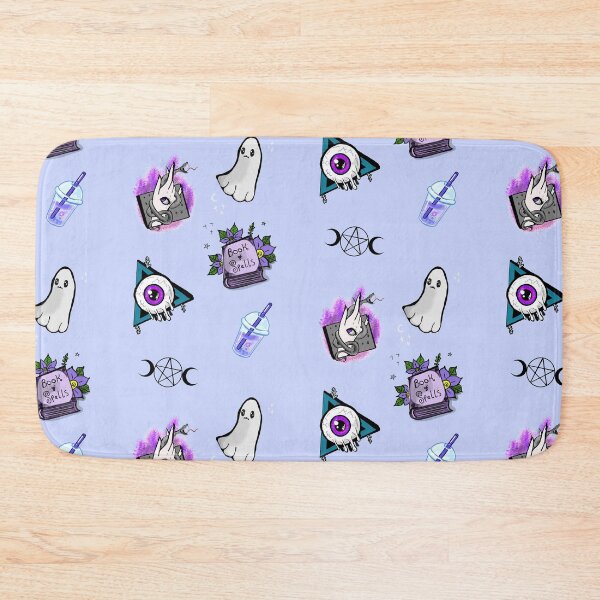 Item preview, Creepy cute Print  blue background  designed and sold by DemonicGloom.