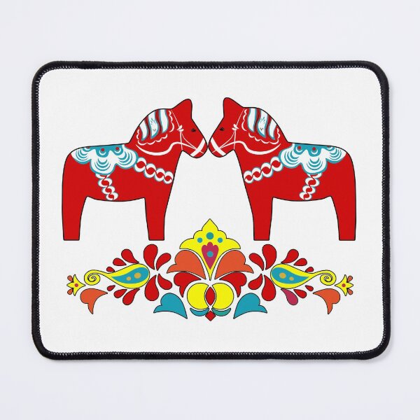 Item preview, Sverige Dala Dalarna Sweden Horse Dalecarlian Swedish Dalahost designed and sold by funnytshirtemp.