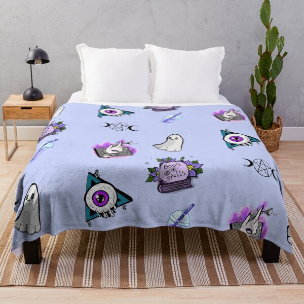 Item preview, Creepy cute Print blue background designed and sold by DemonicGloom.