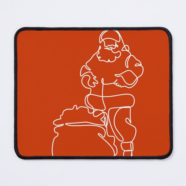 Item preview, One continuous drawn a single line Doodle character Santa Claus. Silhouette of Santa Claus. designed and sold by OneLinePrint.