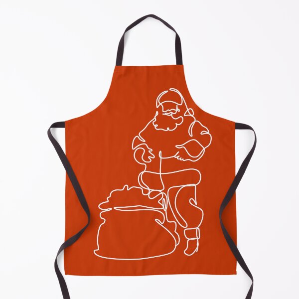 Item preview, One continuous drawn a single line Doodle character Santa Claus. Silhouette of Santa Claus. designed and sold by OneLinePrint.