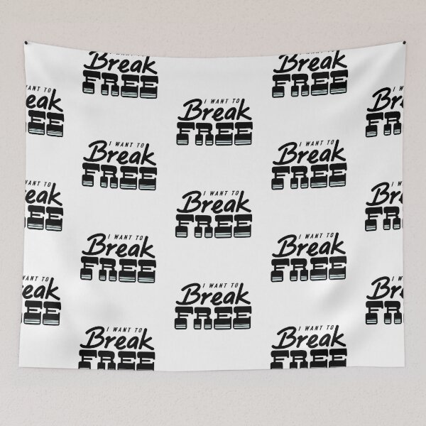 Item preview, I Want To Break Free (black) designed and sold by 80sKidd.