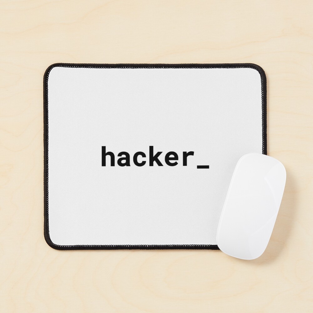 hacker_ (Inverted) Mouse Pad