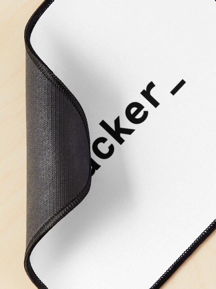 Alternate view of hacker_ (Inverted) Mouse Pad