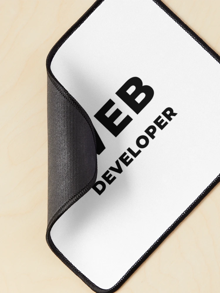 Thumbnail 2 of 5, Mouse Pad, Web Developer (Inverted) designed and sold by developer-gifts.