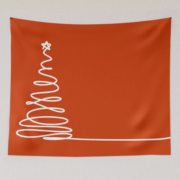 Item preview, Christmas pine fir tree line art. Continuous one line drawing. Vector illustration minimalistic design. 2022 year, Christmas and New Year, Christmas tree type concept, New Year. Year of the tiger. designed and sold by OneLinePrint.