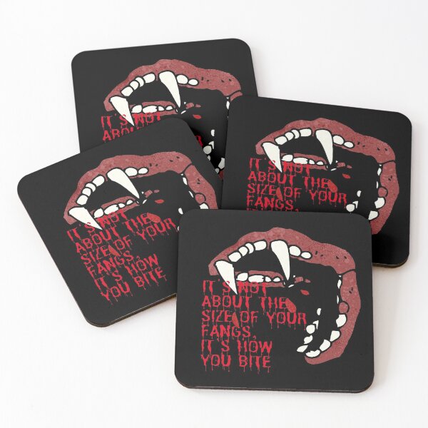 Item preview, It's Not The Size Of Your Fangs It's How You Bite-Vampire Fangs Bites Gets Bloody For Halloween designed and sold by Red-ElYoubi.