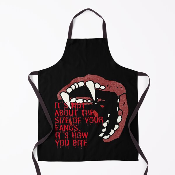 Item preview, It's Not The Size Of Your Fangs It's How You Bite-Vampire Fangs Bites Gets Bloody For Halloween designed and sold by Red-ElYoubi.
