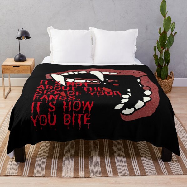 Item preview, It's Not The Size Of Your Fangs It's How You Bite-Vampire Fangs Bites Gets Bloody For Halloween designed and sold by Red-ElYoubi.