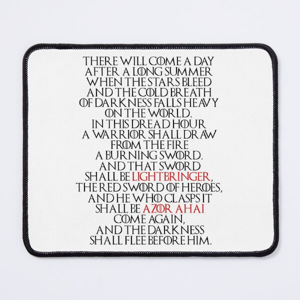 Item preview, Prophecy of Ice and Fire designed and sold by silentrebel.