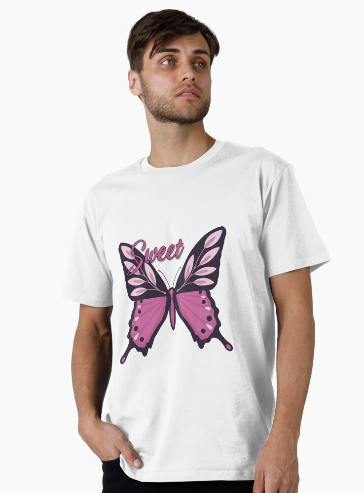 Thumbnail 1 of 4, Premium T-Shirt, Sweet Pastel Purple Butterfly designed and sold by DesignsbyEH.