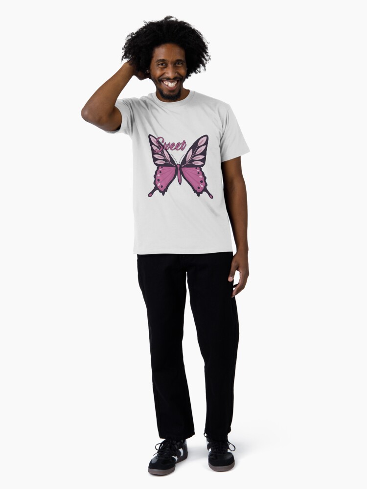 Thumbnail 3 of 4, Premium T-Shirt, Sweet Pastel Purple Butterfly designed and sold by DesignsbyEH.