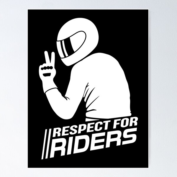 Item preview, Respect for Riders (white) designed and sold by VEB Ostladen.