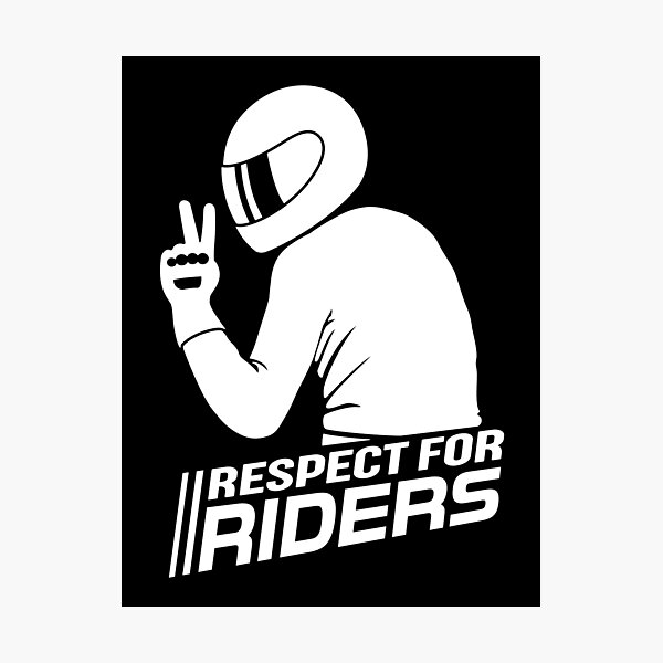 Item preview, Respect for Riders (white) designed and sold by VEB Ostladen.