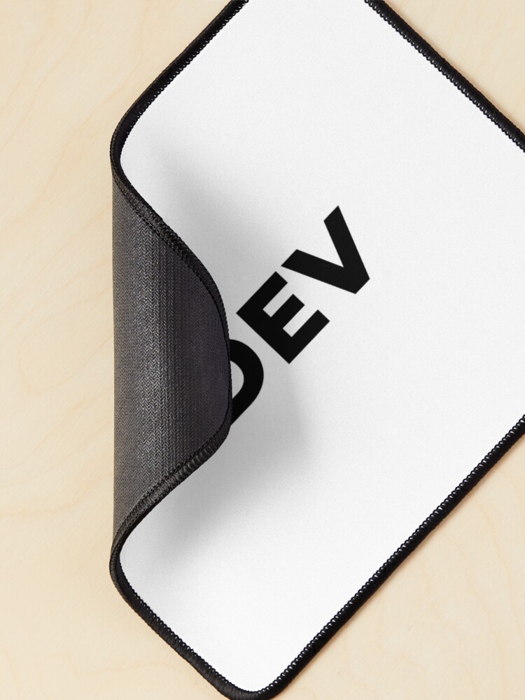Thumbnail 2 of 5, Mouse Pad, Dev (Inverted) designed and sold by developer-gifts.
