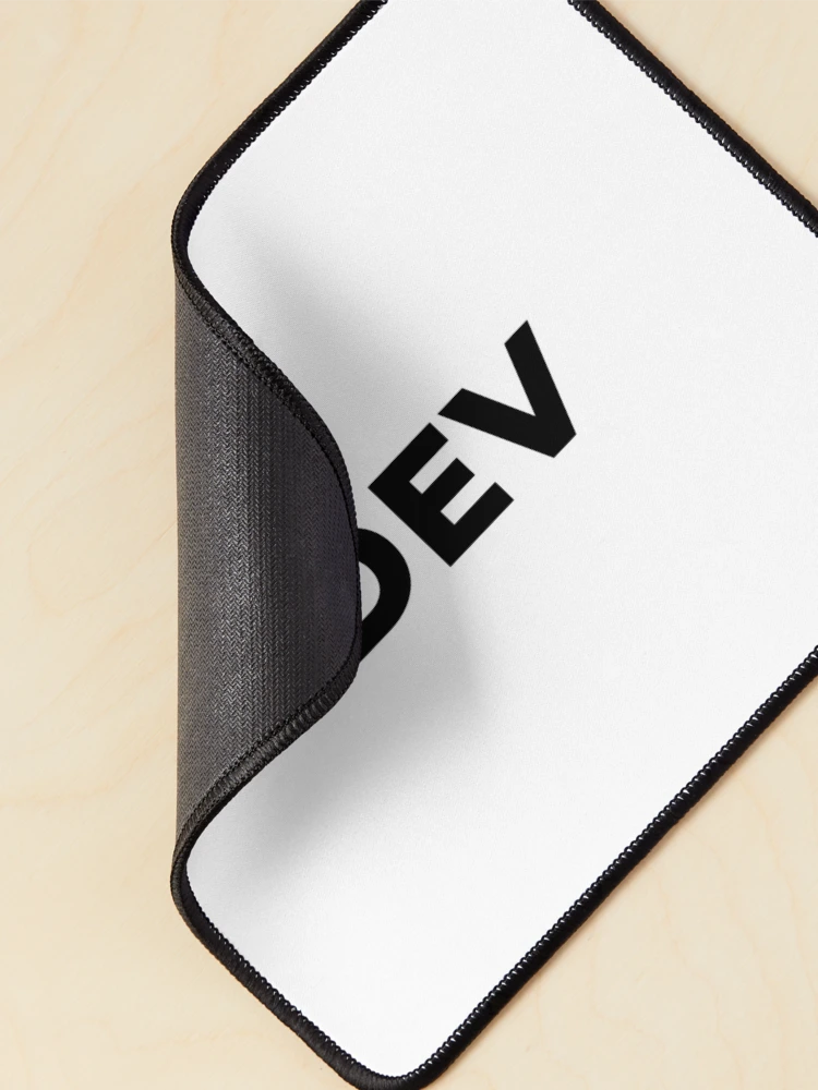 Thumbnail 2 of 5, Mouse Pad, Dev (Inverted) designed and sold by developer-gifts.