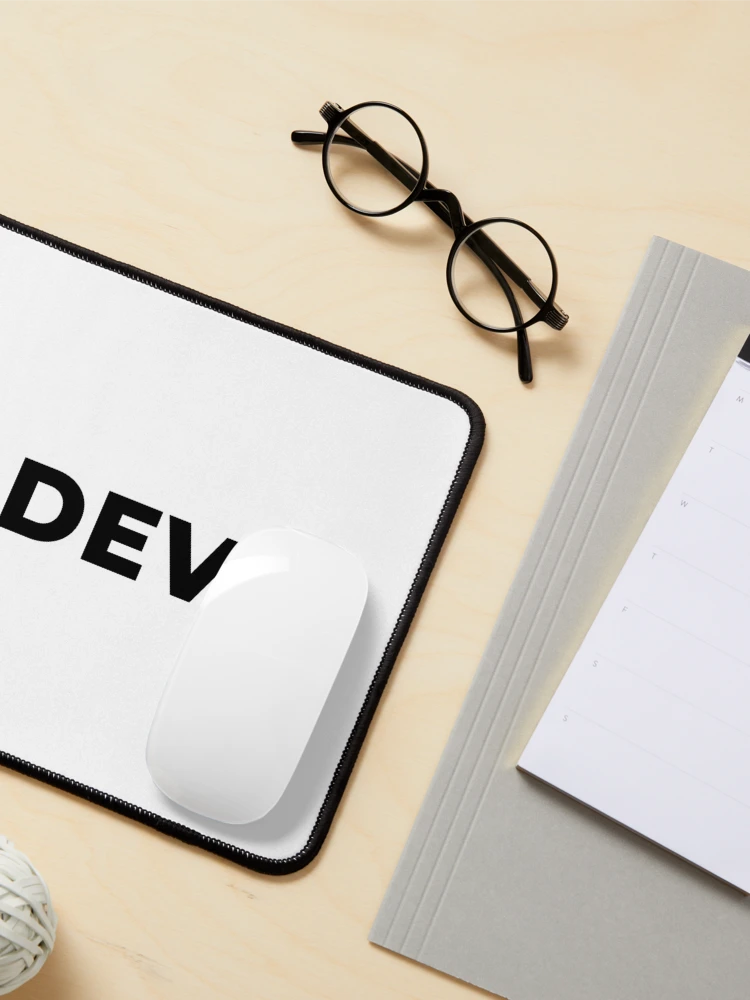Thumbnail 3 of 5, Mouse Pad, Dev (Inverted) designed and sold by developer-gifts.