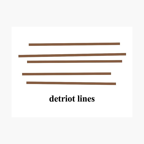 Item preview, Detriot Lines designed and sold by fandemonium.