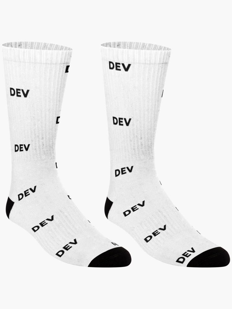 Thumbnail 3 of 5, Socks, Dev (Inverted) designed and sold by developer-gifts.