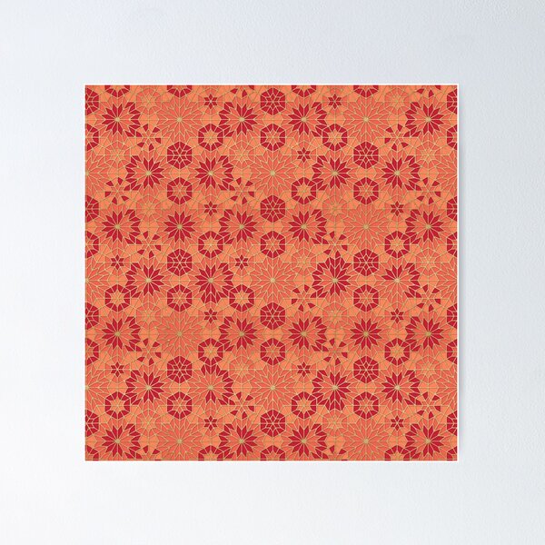 Item preview, Red and orange pattern designed and sold by Sumaia Sharmin.