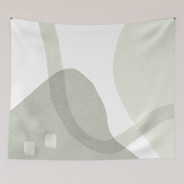 Item preview, Calm green shapes pattern designed and sold by Miss-Belle.