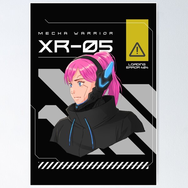 Item preview, Game Mecha Cyborg 05 sleeveless Pink Warrior designed and sold by CoolandVibrant.