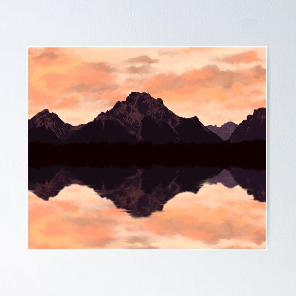 Item preview, Reflected Mountain Sunset designed and sold by Swags.