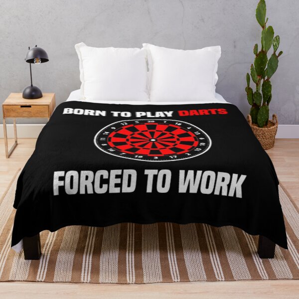 Item preview, Dart Player Born To Play Darts Forced To Work designed and sold by hanhshirts.