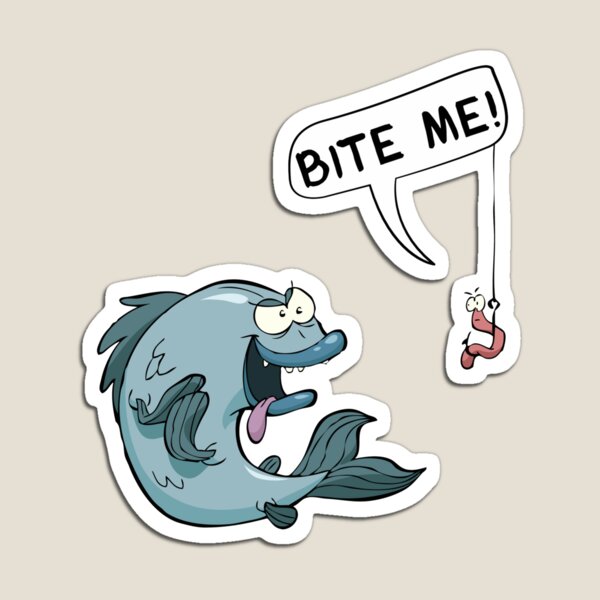 Item preview, Bite me fishing bait designed and sold by Rarito.