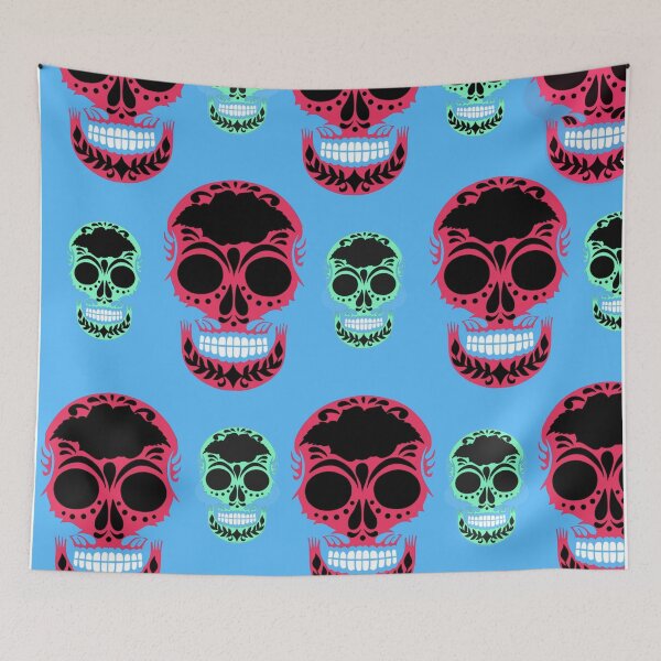 Item preview, Skulls with Blue designed and sold by Minxylynx4.