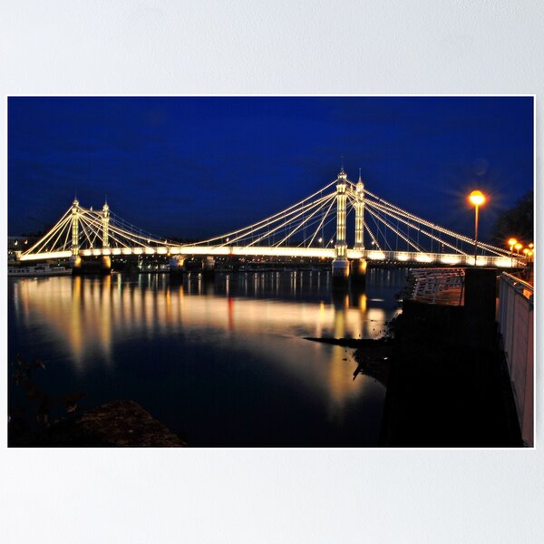 Item preview, Albert Bridge River Thames London designed and sold by AndyEvansPhotos.