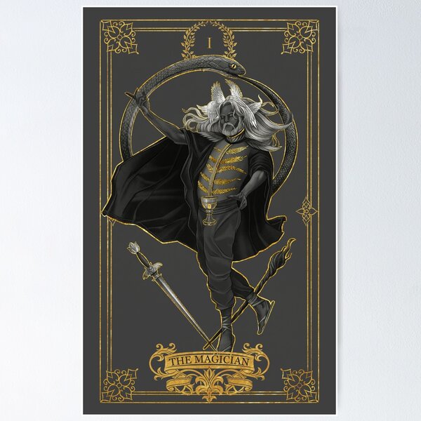 Artikelvorschau, Tarot-Karte: Der Magier entworfen und verkauft von ⋆⭒˚.⋆ Melinore Noctua ⋆⭒˚.⋆.