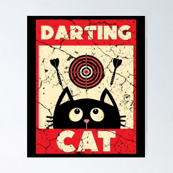 Item preview,  Dart Player Cat  designed and sold by hanhshirts.