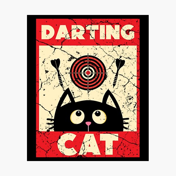 Item preview,  Dart Player Cat  designed and sold by hanhshirts.