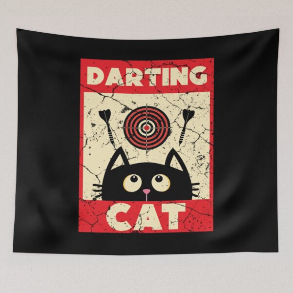Item preview,  Dart Player Cat  designed and sold by hanhshirts.