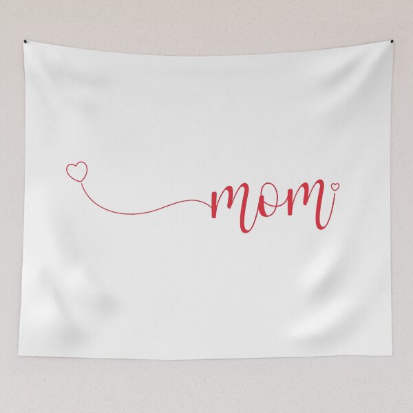 Item preview, Mom Calligraphy with Hearts designed and sold by Vansh Arora.