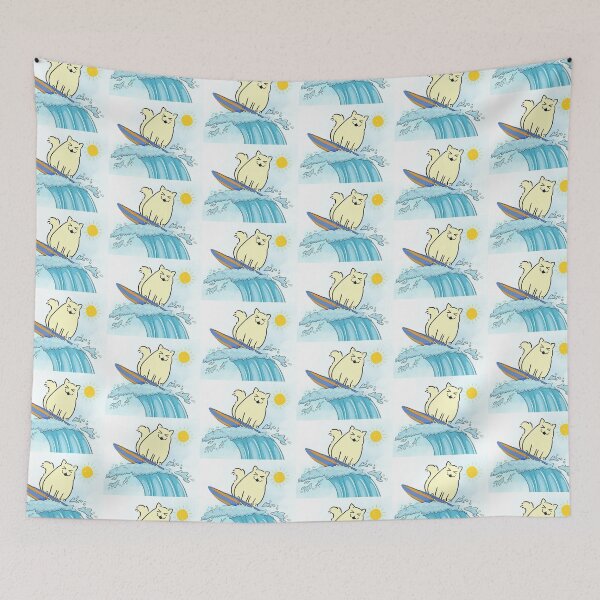 Item preview, Ocean surfing cat holliday designed and sold by NyengRepublic.