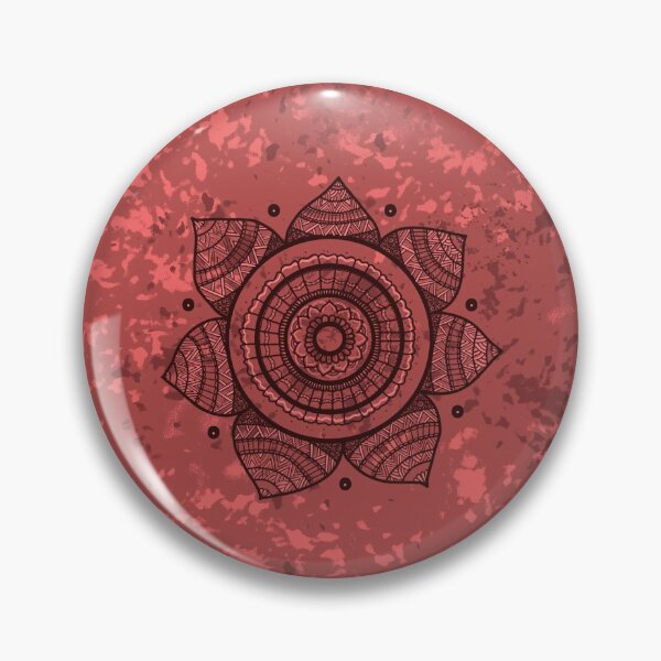 Item preview, Red Mandala Pattern designed and sold by fatimahsdesigns.