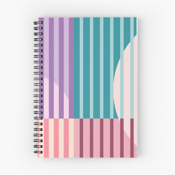 Item preview, Retro color block stripes with circles - Green, Purple, Orange and red designed and sold by misentangled.