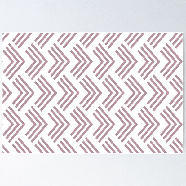 Artikelvorschau, Lilac and White Art Deco Chevron Arrow Pattern Pairs Sherwin Williams 2022 Popular Color Rosé SW 6290 - Colour Trends - Trending Hue entworfen und verkauft von ColorOfTheYears.
