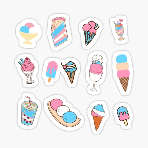 Just desserts - transgender flag Sticker