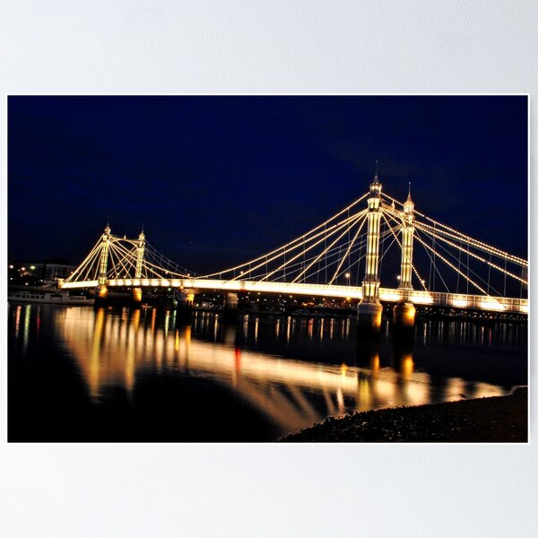 Item preview, Albert Bridge River Thames London designed and sold by AndyEvansPhotos.